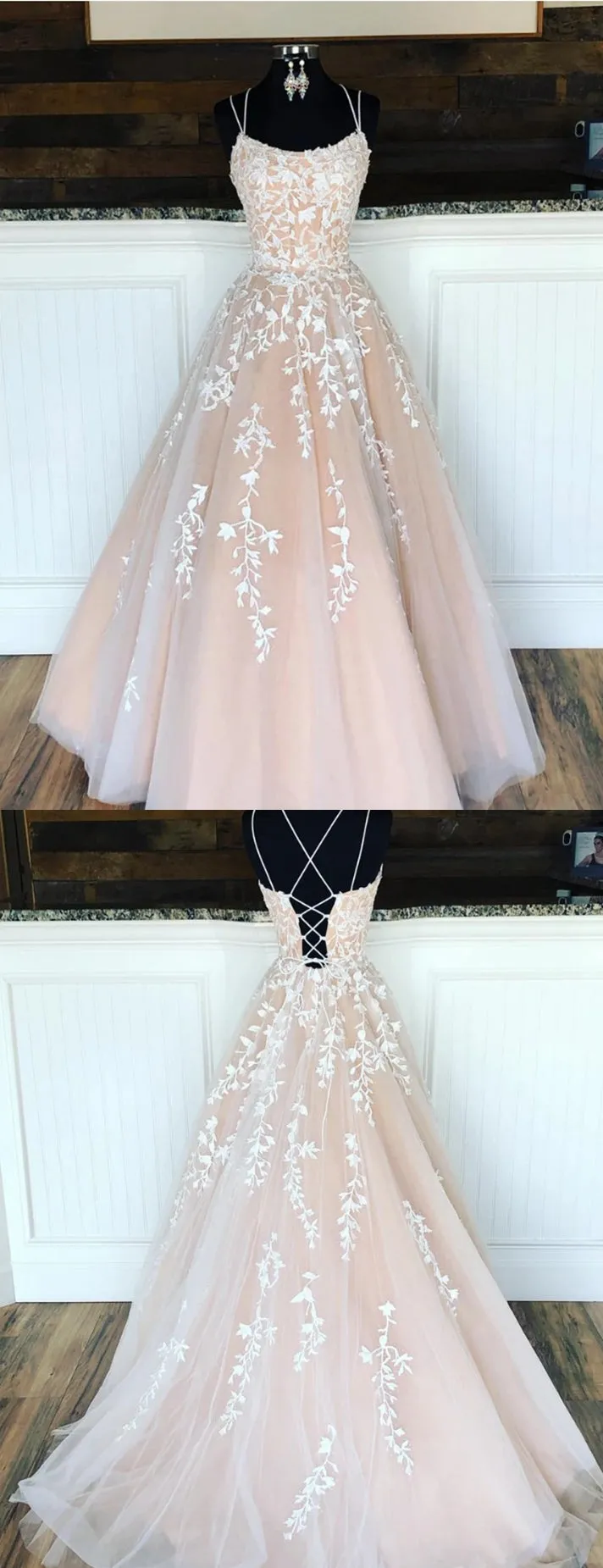 Champagne Prom Dresses Long, Evening Dress ,Winter Formal Dress, Pageant Dance Dresses, Graduation School Party Gown, PC0205