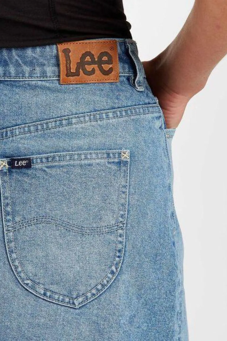 Lola Big Time Blue Mini Denim Skirt
