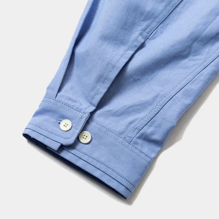 MEANSWHILE UNIFORM POPLIN OFFICER 'S SH-BLUE