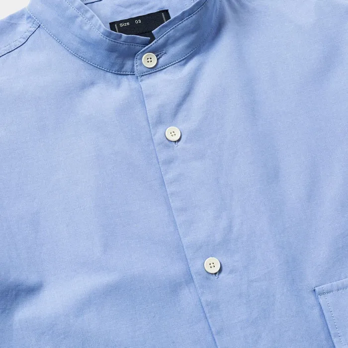 MEANSWHILE UNIFORM POPLIN OFFICER 'S SH-BLUE