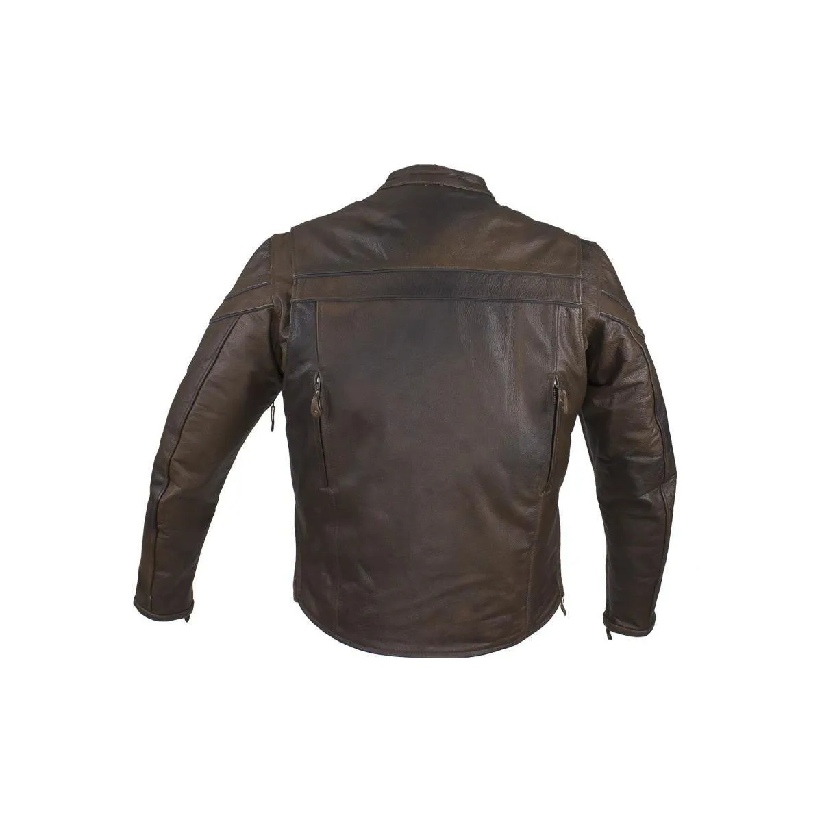 Men's Brown Concealed to Carry Leather Jacket, MJ796-BRN-11-DL