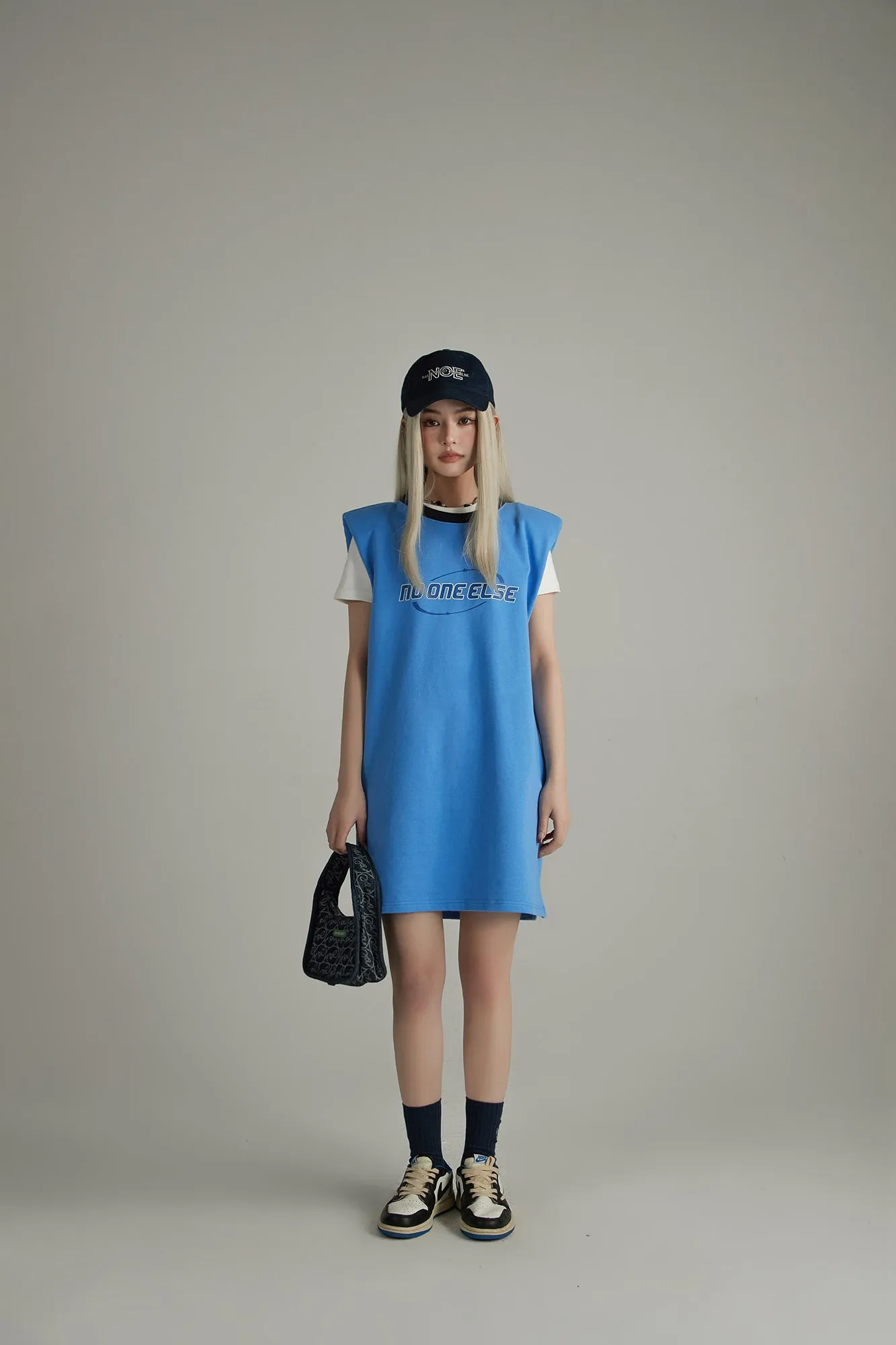 Noe Center Logo Sleeveless T-Shirt Dress