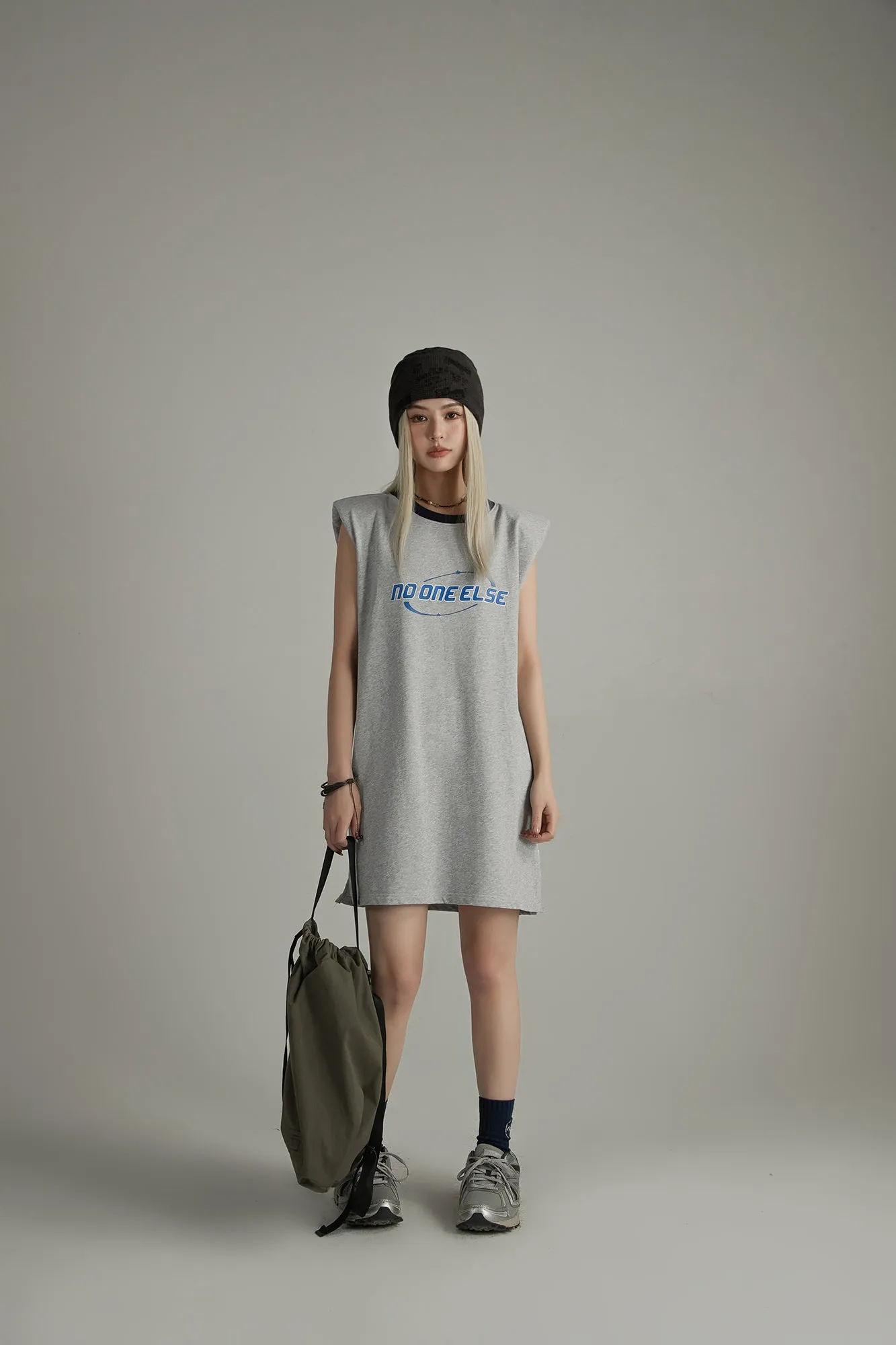 Noe Center Logo Sleeveless T-Shirt Dress