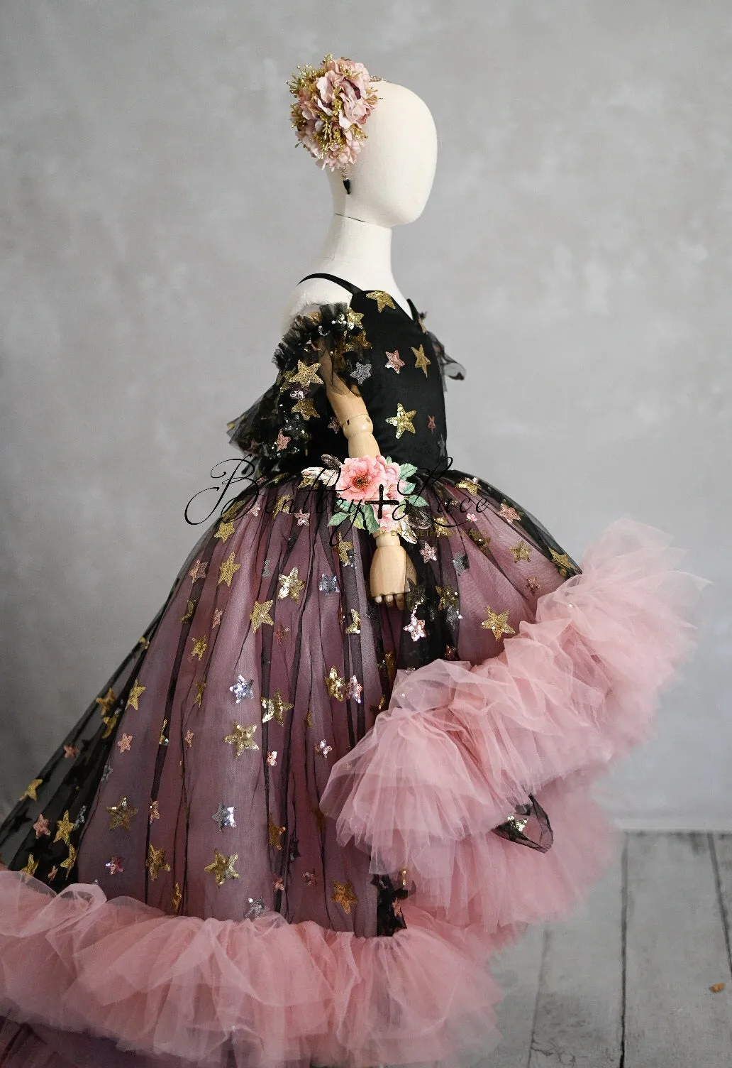 "Dazzling Magic"  High Low Dress ( 6 Year - Petite 7 Year)