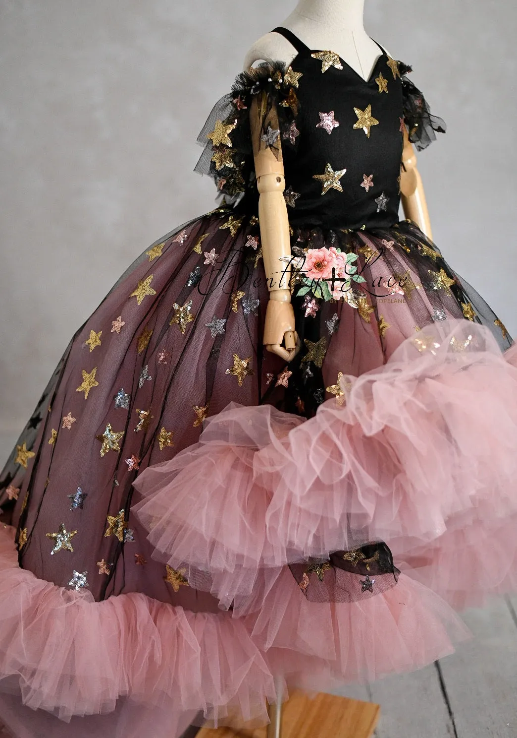 "Dazzling Magic"  High Low Dress ( 6 Year - Petite 7 Year)
