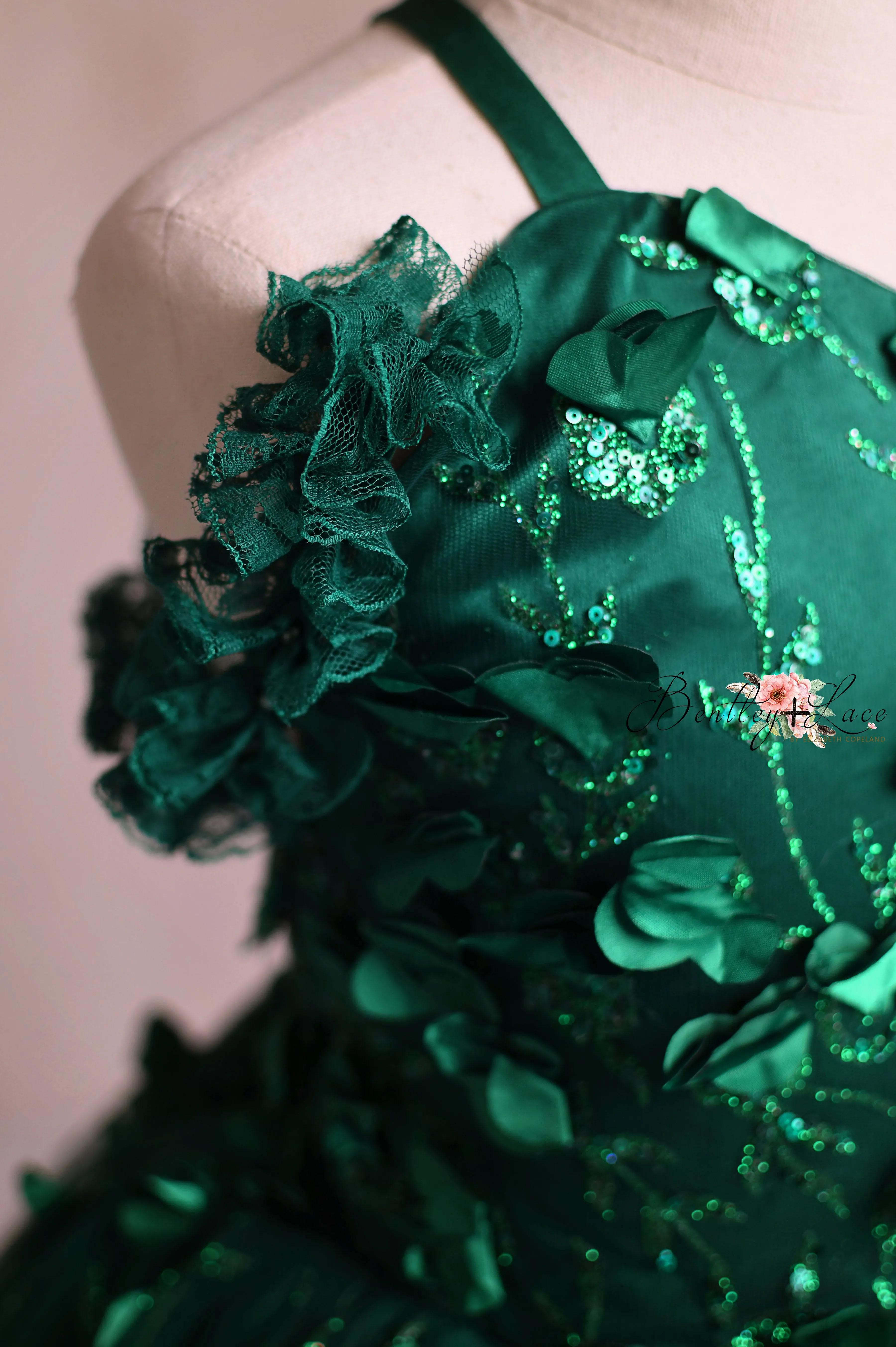 "Sadie"  -Floor Long - Custom colors available- Editorial Dress, Couture Gown, Special Occasion Dress