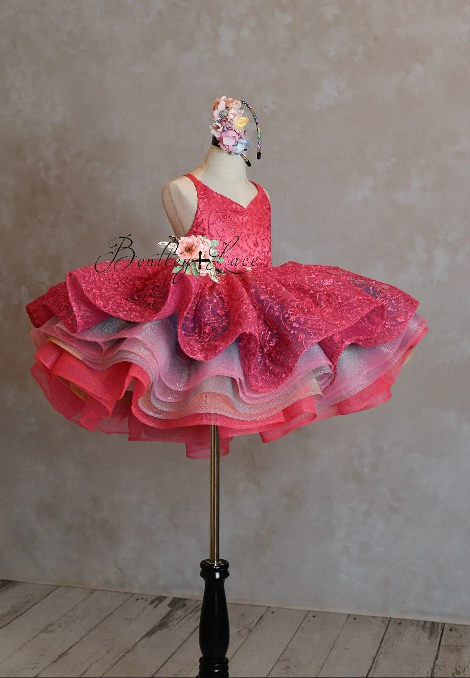 "Somewhere over the rainbow"  - Editorial Dress, Couture Gown, Special Occasion Dress