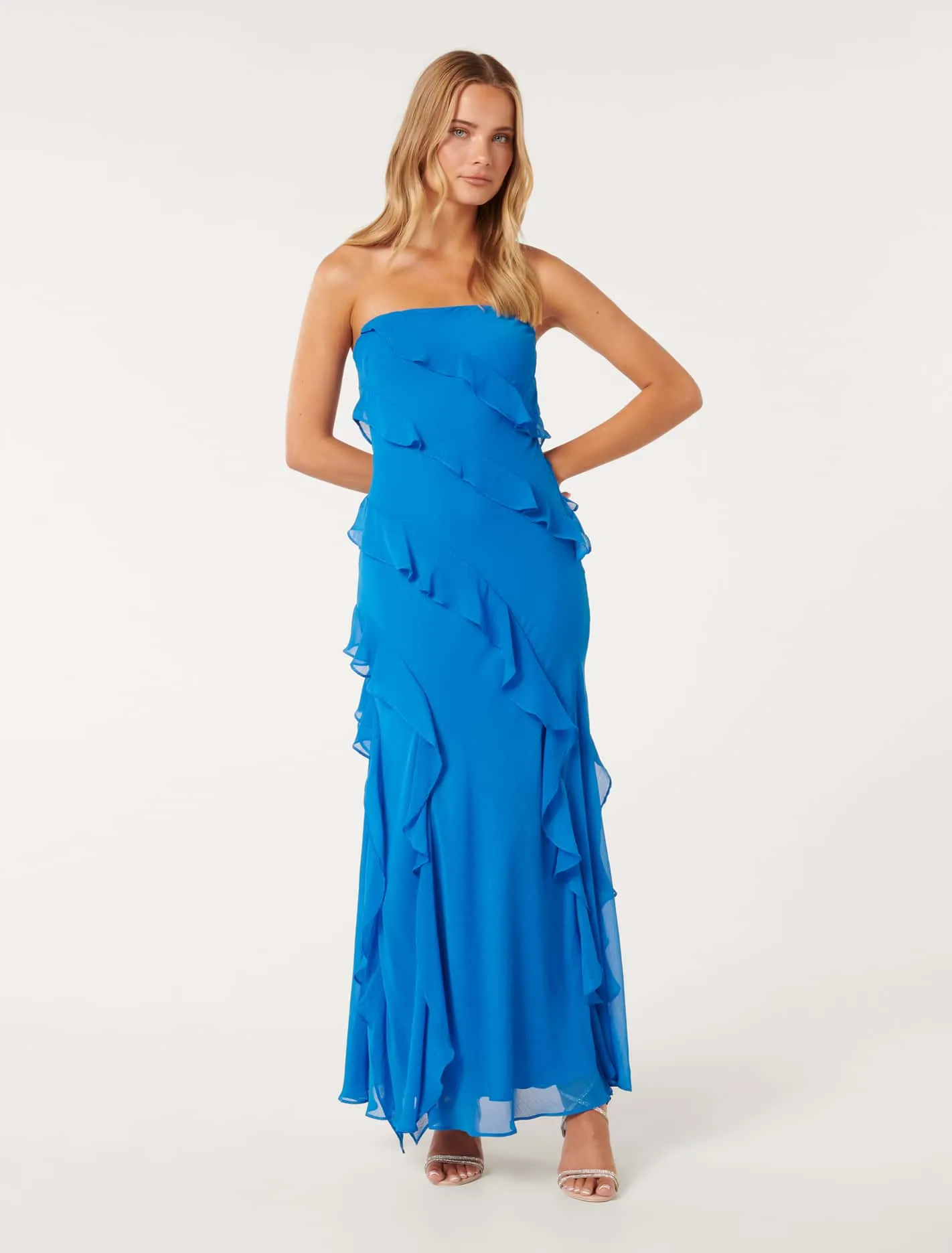 Stella Strapless Ruffle Dress